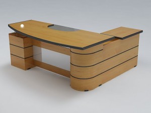 executive desk 02 Model 3D