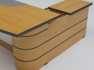 executive desk 02 3D Модель