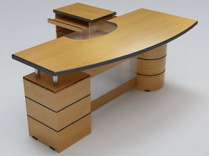 executive desk 02 3D Модель