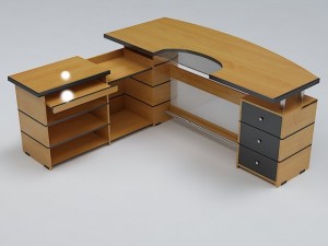 executive desk 02 3D Модель