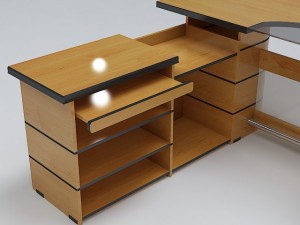 executive desk 02 3D Модель