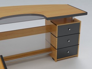 executive desk 02 3D Модель