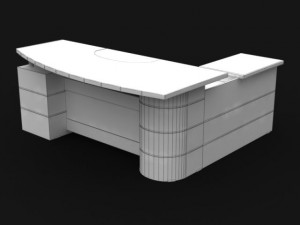 executive desk 02 3D Модель