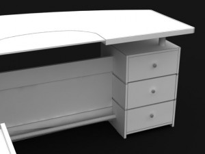executive desk 02 3D Модель