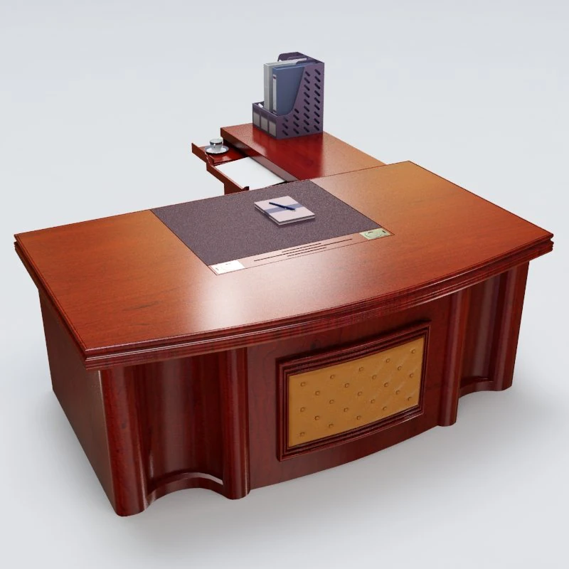 executive desk 03 3D Model .c4d .max .obj .3ds .fbx .stl .blend