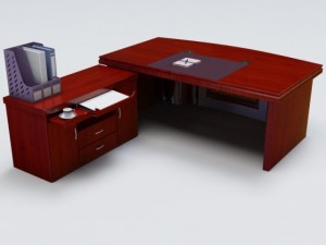executive desk 03 3D Model