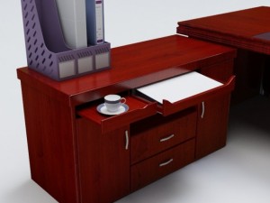 executive desk 03 3D Model