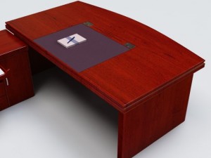 executive desk 03 3D Model