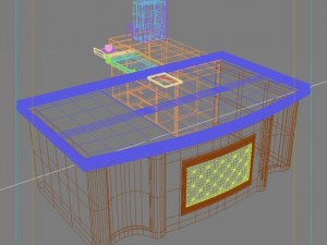 executive desk 03 3D Model