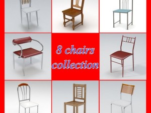 chairs pack 1 Model 3D