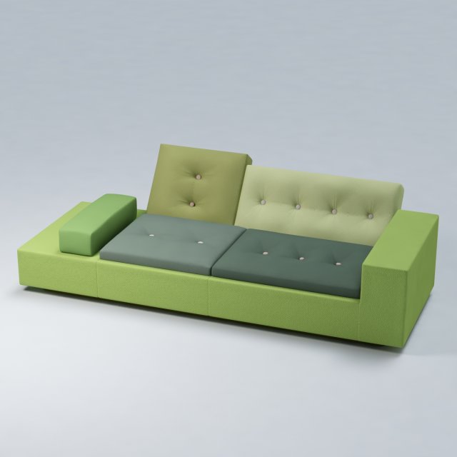 polder sofa 3D Model .c4d .max .obj .3ds .fbx .stl .blend 