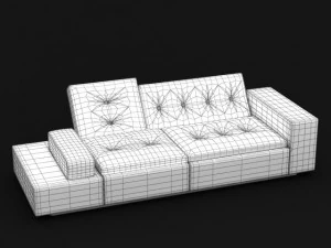 divano polder Modello 3D