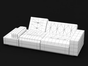 divano polder Modello 3D