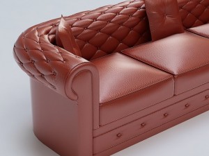 sofa 02 Modèle 3D