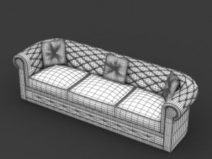 sofa 02 Modèle 3D
