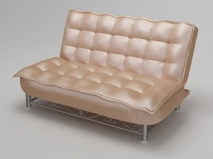 Sofa seidiger Stoff 3D Modell