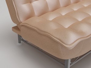 sofa silky fabric 3D 模型