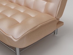 sofa silky fabric 3D 模型
