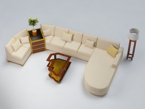 living room furniture 3D Model