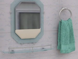 wastafel alas kamar mandi dan alat peraga Model 3D