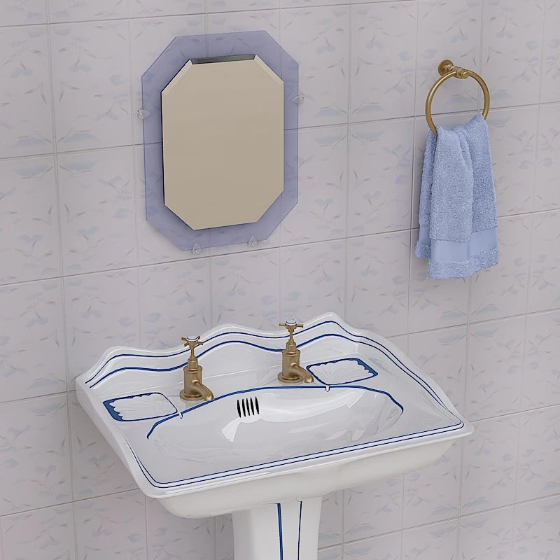 wastafel alas bergaya dan alat peraga Model 3D .c4d .max .obj .3ds .fbx .stl .blend 