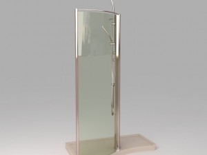 devon shower stall photoreal Modelo 3D