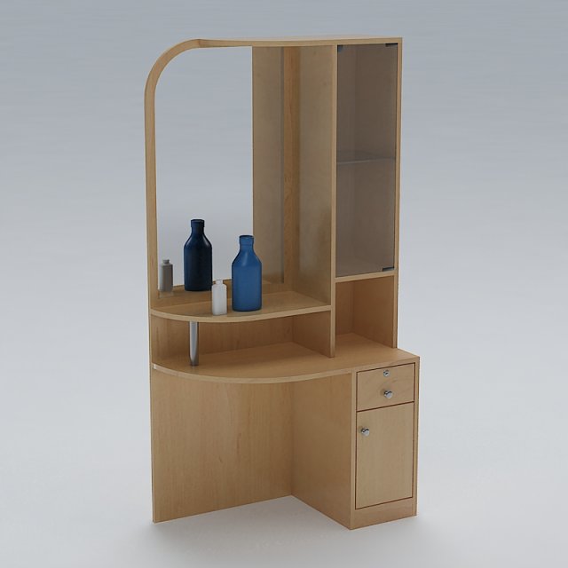 dressing table 01 3D 模型 .c4d .max .obj .3ds .fbx .stl .blend 