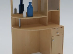meja rias 01 Model 3D