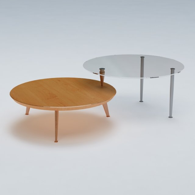 round end cocktail table Modello 3D .c4d .max .obj .3ds .fbx .stl .blend 