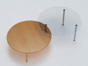 round end cocktail table Modello 3D
