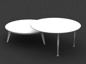 round end cocktail table Modello 3D