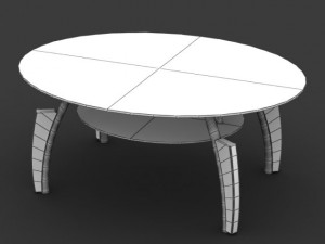 center table 01 3D 모델