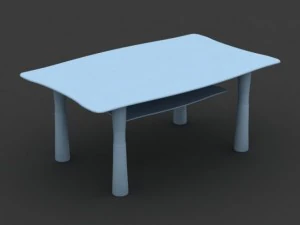 meja tengah 09 Model 3D