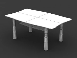 meja tengah 09 Model 3D