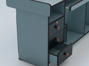 computer table 01 3Dモデル