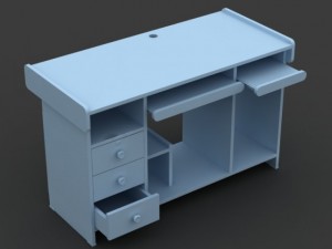 computer table 01 3Dモデル