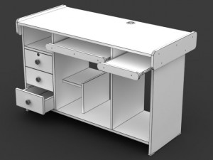 computer table 01 3Dモデル