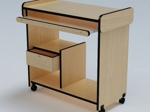 computer table 02 Modèle 3D