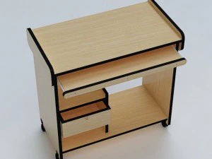 computer table 02 3D Model