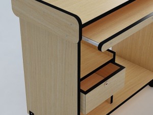 computer table 02 Modèle 3D