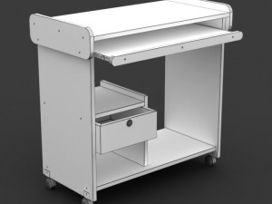 computer table 02 Modèle 3D