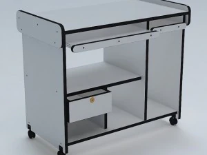 computer table 03 3D Model