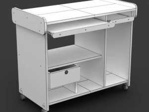 computer table 03 3D Model