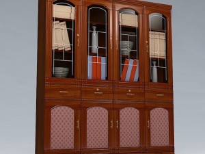 breakfront cabinet Model 3D