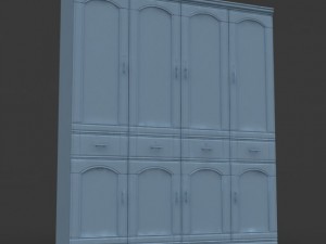 breakfront cabinet Modelo 3D