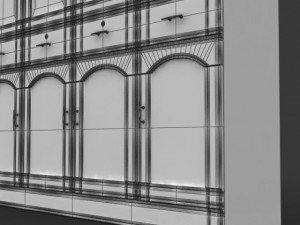 breakfront cabinet Modelo 3D
