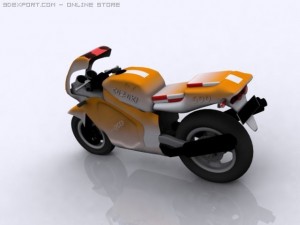 suzuki bike 600 cc 3D-Modell
