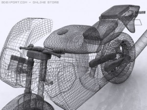 suzuki bike 600 cc 3D-Modell