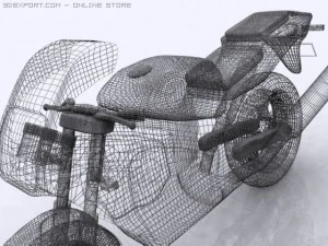 suzuki bike 600 cc 3D Model