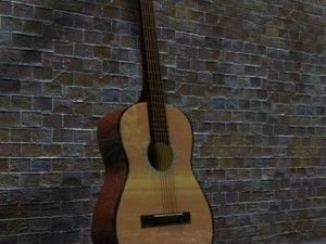 spanish guitar Modèle 3D